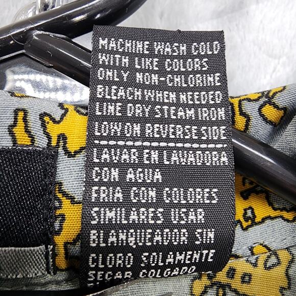 Vintage J/E/T Strtwr Shirt Mens XXL Japanese Anime Samurai Fighter Button Down - Picture 9 of 12